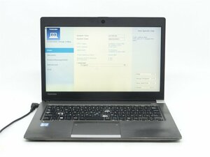 中古ノートパソコンノートPC　TOSHIBA　R63/A　Core i5　6300U　メモリ8GB　SSD128GB　BIOSまで表示 　　 ジャンク品　送料無料　