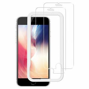 NIMASO ガラスフィルム iPhone SE 第2世代 用 iPhone8 7 6 6s 用 液晶 保護 フィルム ガイド枠 2枚セット NSP