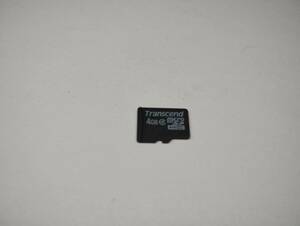 4GB　Transcend　microSDHCカード　フォーマット済み　メモリーカード　microSDカード