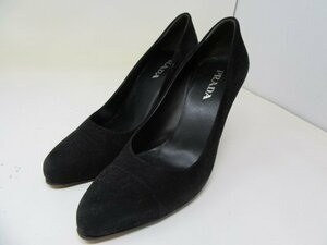 ◆PRADA　プラダ　パンプス　ハイヒール　サイズ36.1/2　黒系　中古◆10843★