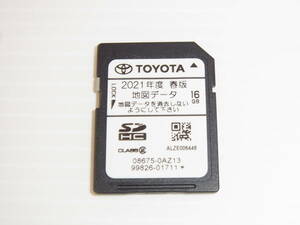 動作確認済み!!TOYOTA トヨタ NSZT-W62G/NSZT-Y62G 2021年春版 08675-0AZ13 地図データ SDカード カーナビ 送料一律94円～