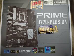 ASUS PRIME H770-PLUS D4 LGA1700 マザーボード Intel 12世代 13世代 14世代対応 B760