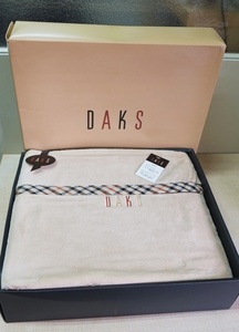 未使用 DAKS ロンドン ダックス 綿毛布 サイズ 140×200cm 綿100% 日本製