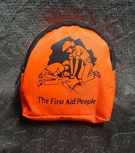 ◆ポーチ【The First Aid People】人工呼吸用マウスピース 携帯用★マスクと手袋のセット★未使用品★★★★◆