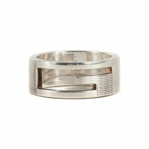 GUCCI グッチ サイズ:11号 カットアウトＧ リング / シルバー 925 指輪 ジュエリー アクセサリー イタリア製 ブランド ラグジュアリー