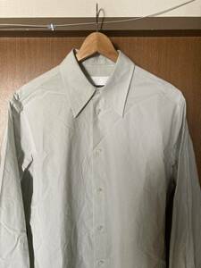【定価約16万】新品 ジルサンダー シャツ 15 39 1/2 Lサイズ スカイグレー ライトグレー 水色 オフホワイト