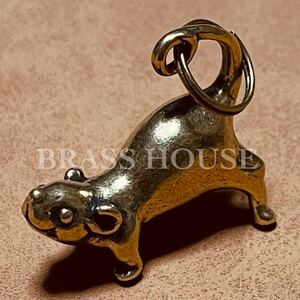 D11 マウス キーホルダー ネズミ 鼠 干支 真鍮製 幸運 アンティーク バイク キーリング キーチェーン ゴールド ストラップ チャーム