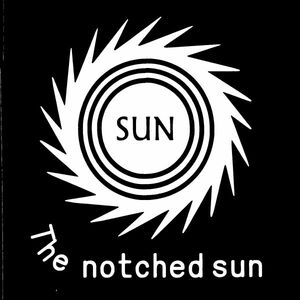 -太陽-【The notched sun】=ギザギザ太陽　20cmステッカー1
