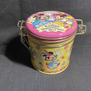 TDL 紅茶缶 空き缶 空缶 2011年 イースター★ミッキー ミニー ドナルド デイジー ディズニー Disney