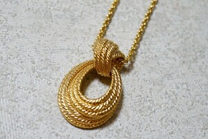 1436 SONIA RYKIEL/ソニアリキエル ペンダント ネックレス ブランド ヴィンテージ アクセサリー アンティーク ゴールドカラー 装飾品