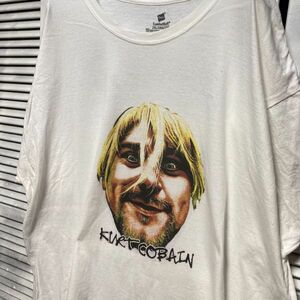 AGHF 1スタ 白 バンド Tシャツ カートコバーン ニルバーナ NIRVANA 90s 00s ビンテージ アメリカ 古着 ベール 卸 仕入れ