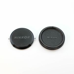 Nikon ニコン NIKKOR 52mm J.U.M 515,897 NIPPON KOGAKU レンズフロント+ F ボディ　キャップセット