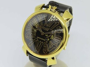 【美品】GaGa MILANO ガガミラノ マヌアーレ スリム46 1000本限定 5087.02 メンズ腕時計