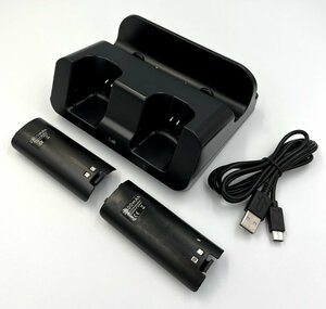 Wii U ゲームパッド・リモコン充電スタンド(ブラック)
