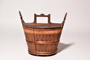 「栗八」小さな木製桶（村田コレクション目録所載品／スカンジナビア・１８世紀）