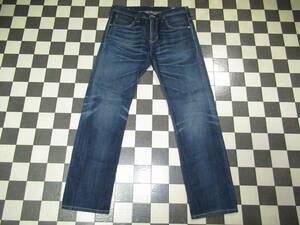 ★エドウィン★良品　USA製　EM02ST　32×34　USA COTTON KAIHARA DENIM　UNIVERSALジッパー