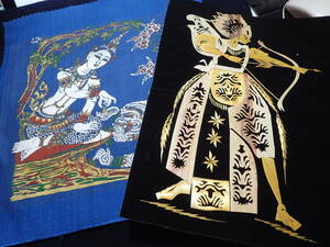 中国刺繍　２枚