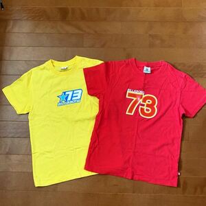 BILLABONG　ビラボン　半袖　Sサイズ　2点セット　Tシャツ　レディース　レッド イエロー 赤 黄色　プリント