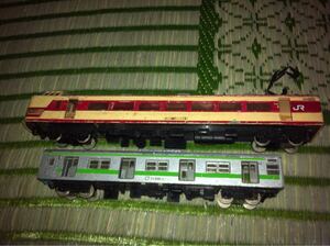 電車模型 クハ381-113 クハ205-1　Yonezawa Toys 1/80Scale　ジャンク品