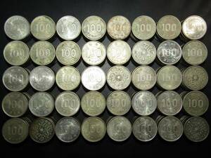 100円銀貨 鳳凰103枚、稲253枚、東京五輪44枚 昭和32年～昭和41年 計400枚 まとめて