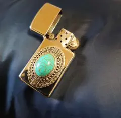 ● ZIPPO ジッポー シルバー ターコイズ  皇 ●