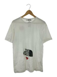 PLAY COMME des GARCONS◆Tシャツ/XL/コットン/WHT/AE-T202