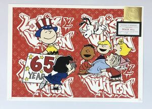 DEATH NYC アートポスター 世界限定100枚 スヌーピー SNOOPY ピーナッツ PEANUTS ヴィトン チャーリーブラウン ポップアート 現代アート 