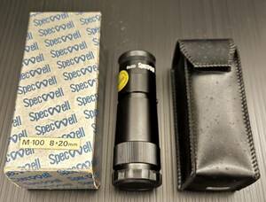 【未使用保管品★希少品】Specwell スペックウェル 単眼鏡 8×20 7° WITH EXTRA SHORT FOCUS M-100 スペクウエル