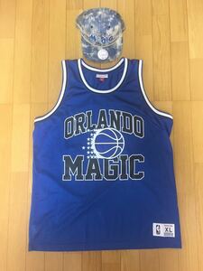 美品 NBA Mitchell&Ness ミッチェル&ネス Orlando Magic オーランド マジック タンクトップ ユニフォーム XL キャップ 帽子 フリーサイズ