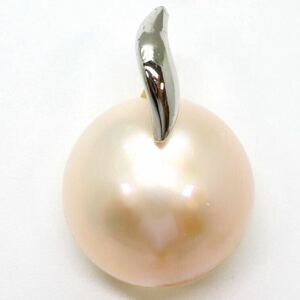 ＊マベパールペンダントトップ＊b 約2.4g 半円真珠 pearl diamond jewelry pendant silver CC0/DA1