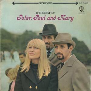 A00570918/LP/ピーター・ポール&マリー(PP&M)「The Best of Peter Paul and Mary (1967年・BP-7460・フォーク)」
