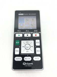 概ね美品 YAMAZEN 山善 Qriom YVR-R500 ICレコーダー ボイスレコーダー キュリオム FM AM ラジオ a5c5cy15