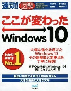 速効！図解　ここが変わったＷｉｎｄｏｗｓ１０／川上恭子(著者),白鳥睦(著者),野々山美紀(著者),後藤涼子(著者)