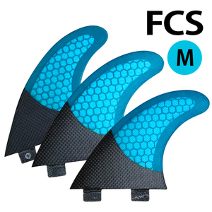 FCSスラスターフィン3枚セットMEDIUMサイズ M5/G5/PC5/AM2 PERFORMER パフォーマー カーボン ハニカムコア ファイバーグラス エフシーエス