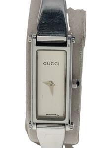 GUCCI◆腕時計/アナログ/WHT/SLV/1500L