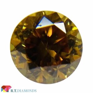 FANCY VIVID YELLOW ORANGE 0.151ct RD/RT2607/CGL