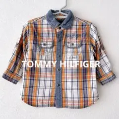 TOMMY HILFIGER トミーヒィルフィガー＊キッズ チェックシャツ 長袖