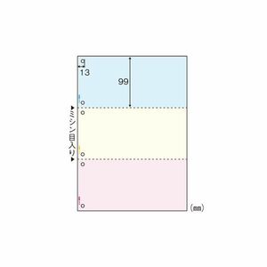 【新品】ヒサゴ マルチプリンタ帳票 A4判3面6穴 カラータイプ BP2013WZ 2400枚