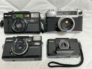 【RA-28】レンジファインダーカメラまとめて4台セット！RICOHリコー FF-1,YASHICAヤシカ minister-700 ほか/ヤマト60s