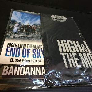 HIGH&LOW THE MOVIE バンダナ 黒 三代目 J Soul Brothers グッズ ハイロー