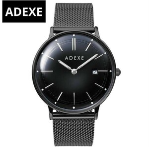 アデクス 腕時計 ADEXE 時計 メンズ ウォッチ ブラック 防水 ビジネス アナログ腕時計