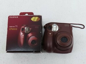 ジャンク●FUJIFILM　instax mini 7S choco　チェキ　年式不明●333A