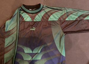 90s 00s プーマ　ゲームシャツ　アメリカ製　Y2K Puma game shirt サッカー　フットサル　ゴールキーパー　ロンTシャツ