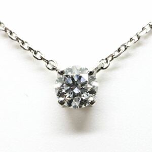 良質!!4°C(ヨンドシー)◆Pt850 天然ダイヤモンドネックレス◆M 約1.9g 約43.0cm diamond necklace EA5/EB2