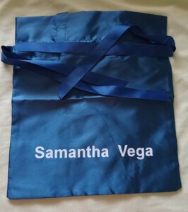 【新品】【送料無料】SamanthaVega/サマンサベガ トートバッグ エコバック サテン生地青色
