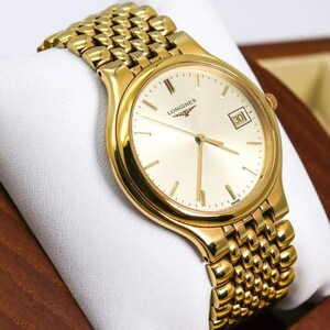 ◆現状品 LONGINES グランドクラシック 腕時計 デイト 不動 メンズ