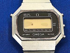 4/182【ジャンク】 オメガ OMEGA 腕時計 シーマスター LCD デジタル クロノグラフ cal.1620 オクタゴン ヴィンテージ 珍品・レア・希少