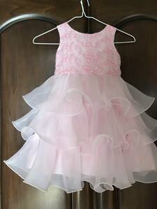 motherways マザウェイズ フォーマル ピンクのノースリーブ ドレス ワンピース　104cm(3ー4才)