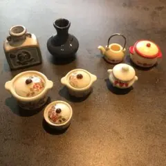 陶器　ミニチュア食器　花瓶　セット　シルバニア