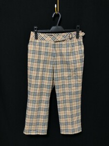 ◆BURBERRY GOLF バーバリー ノバチェック　コットンパンツ ストレッチ　サイズ11　日本製